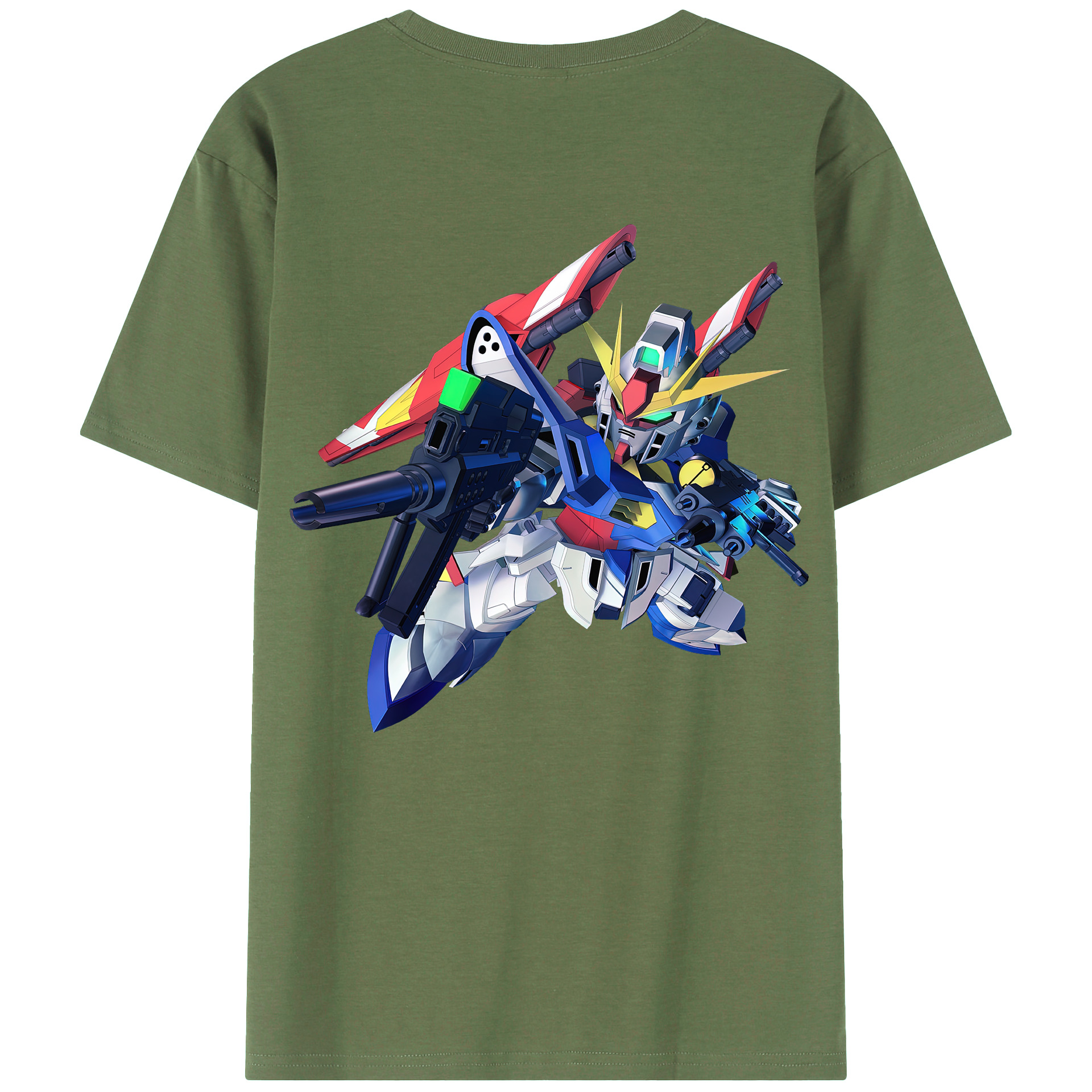 （画像用） 機動戦士ガンダム Mobile Suit Gundam 綿100％ メンズ半袖Tシャツ（バックプリント） 通気性